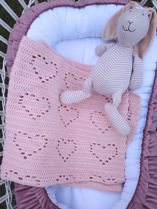 Chelsea Heart Baby Blanket